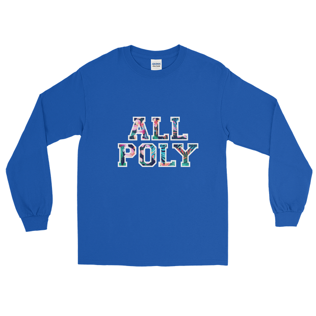 ALL POLY Floral ~ Collegiate *ADULT LONG SLEEVE*
