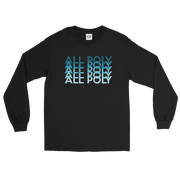 Blue All Poly Repeat *ADULT LONG SLEEVE*