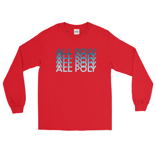 Blue All Poly Repeat *ADULT LONG SLEEVE*