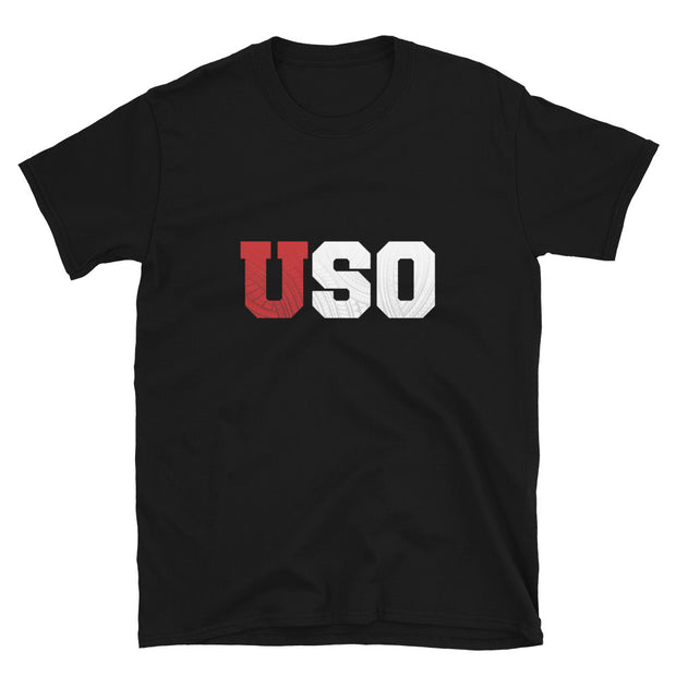 USO ~ Utes Poly Fade *ADULT SHORT SLEEVE*