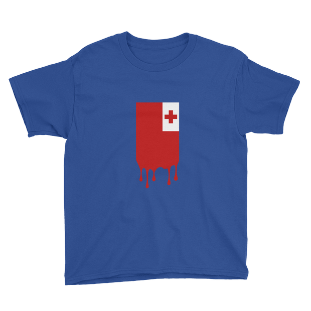 Drip Tonga - Flag Vertical *KIDS SHORT SLEEVE*