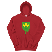 Kanaka Maoli Crest - Green *ADULT HOODIE*