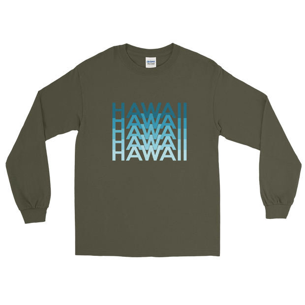 Blue Hawaii Repeat *ADULT LONG SLEEVE*