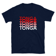 Red and White Tonga Repeat *ADULT SHORT SLEEVE*