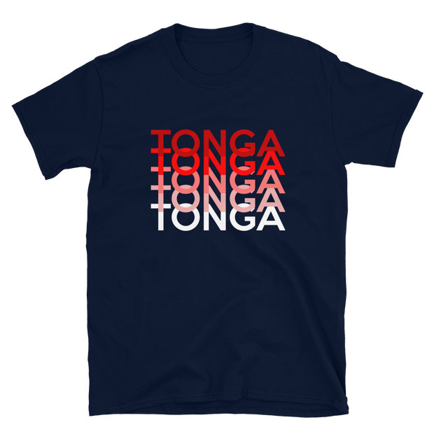 Red and White Tonga Repeat *ADULT SHORT SLEEVE*