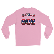 Hawaii 808 Union Jack - Flag Jersey with Black Border (front/back) *ADULT LONG SLEEVE*