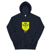 Kanaka Maoli Crest - Yellow *ADULT HOODIE*