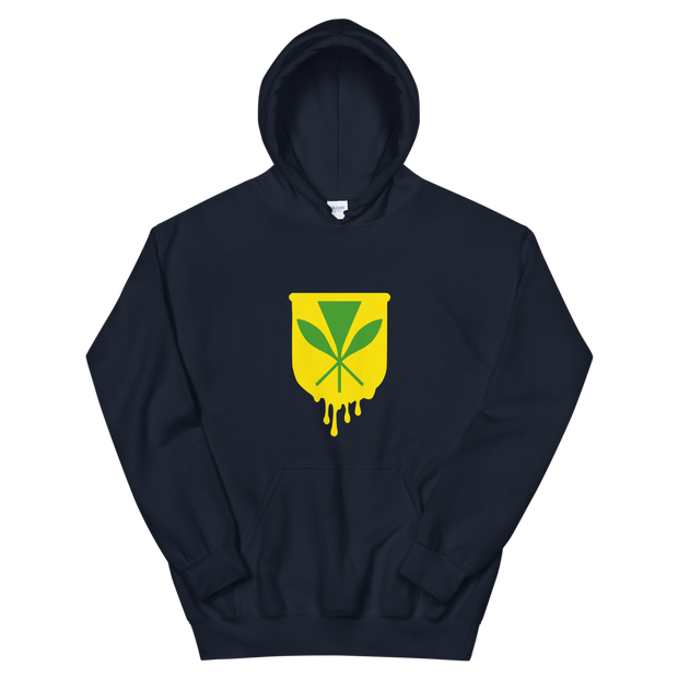 Kanaka Maoli Crest - Yellow *ADULT HOODIE*