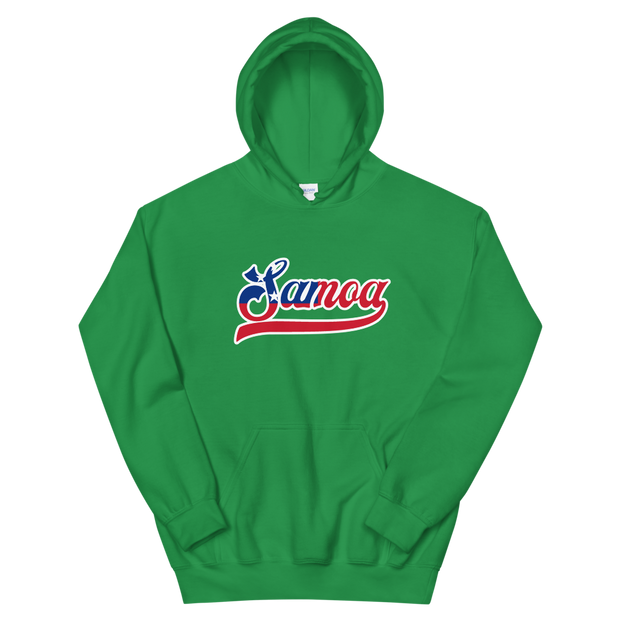 Samoa 685 - Flag with White Border (front/back)  *ADULT HOODIE*