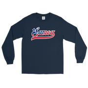 Samoa 685 - Flag with White Border (front/back) *ADULT LONG SLEEVE*