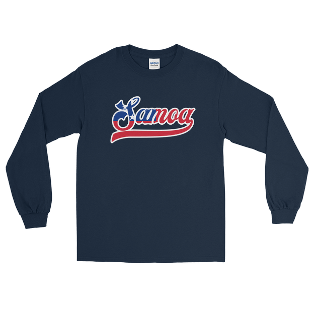 Samoa 685 - Flag with White Border (front/back) *ADULT LONG SLEEVE*