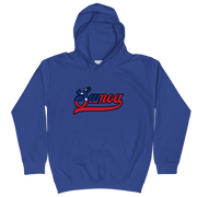 Samoa 685 - Flag with Black Border (front/back) *KIDS HOODIE*