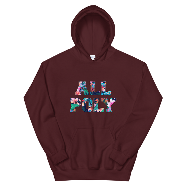 ALL POLY Floral ~ Signature *ADULT HOODIE*