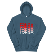 Red and White Tonga Repeat *ADULT HOODIE*