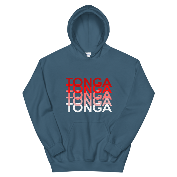 Red and White Tonga Repeat *ADULT HOODIE*