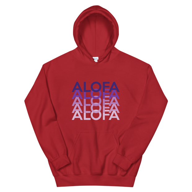 Purple Alofa Repeat *ADULT HOODIE*