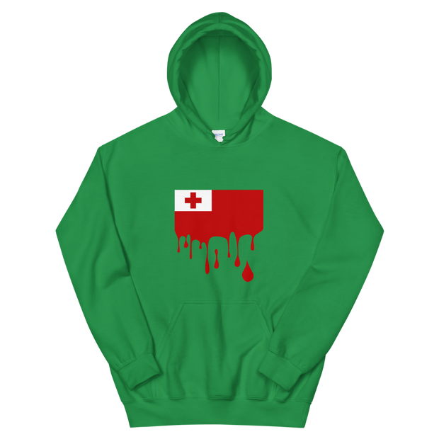 Drip Tonga - Flag Horizontal *ADULT HOODIE*