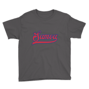 Samoa Script ~ Red with Blue Border *KIDS SHORT SLEEVE*