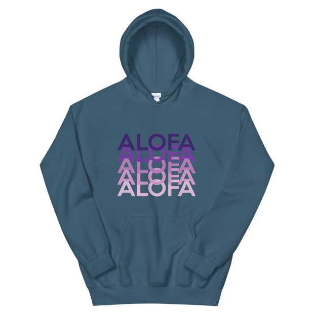 Purple Alofa Repeat *ADULT HOODIE*