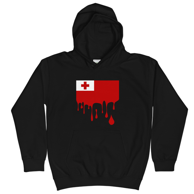 Drip Tonga - Flag Horizontal *KIDS HOODIES*