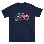 Talofa Script ~ Flag with White Border *ADULT SHORT SLEEVE*