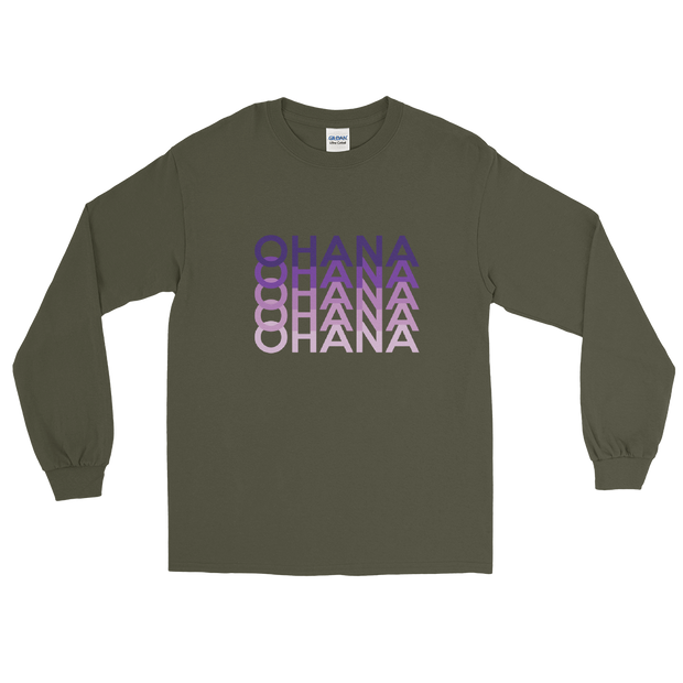 Purple Ohana Repeat *ADULT LONG SLEEVE*