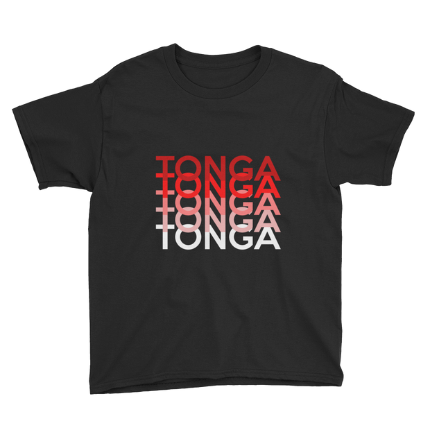 Red and White Tonga Repeat *KIDS SHORT SLEEVE*