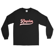 Kingdom Script ~ White with Red Border *ADULT LONG SLEEVE*