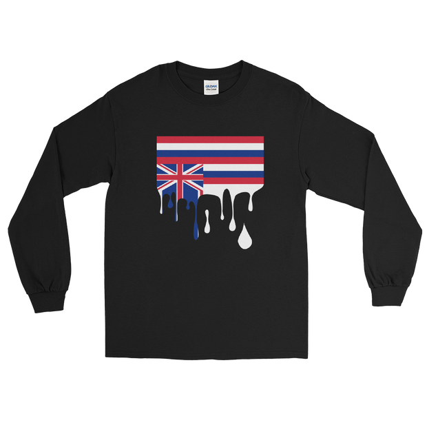 Drip Hawaii Sovereignty - Flag Horizontal *ADULT LONG SLEEVE*