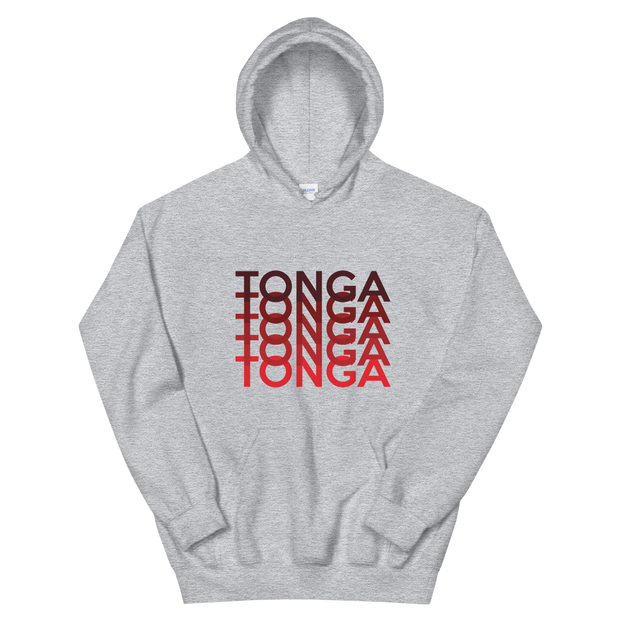 Red Tonga Repeat *ADULT HOODIE*