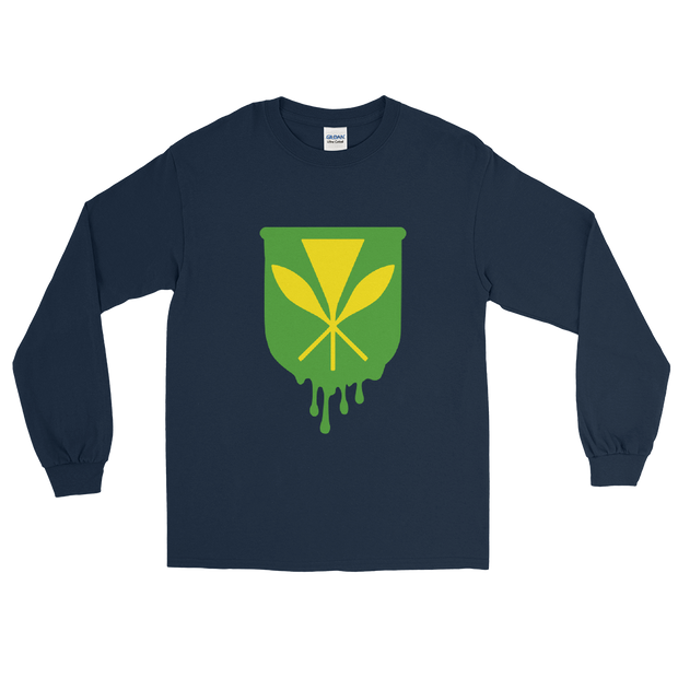 Kanaka Maoli Crest - Green *ADULT LONG SLEEVE*