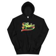 Aloha Script ~ Flag with White Border *ADULT HOODIE*