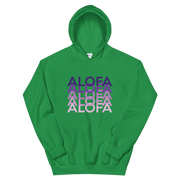 Purple Alofa Repeat *ADULT HOODIE*