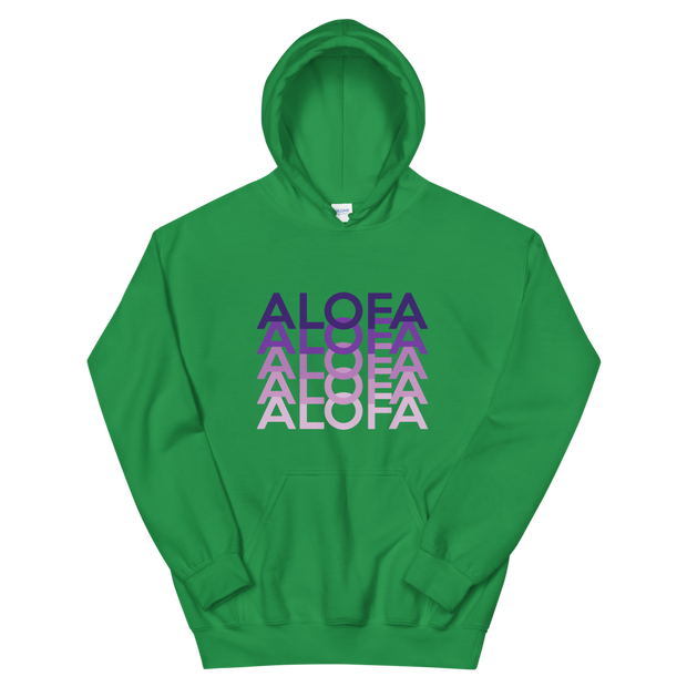 Purple Alofa Repeat *ADULT HOODIE*