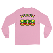 Hawaii 808 - Flag Jersey with Black Border (front/back) *ADULT LONG SLEEVE*