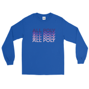 Purple All Poly Repeat *ADULT LONG SLEEVE*