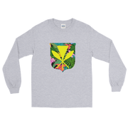 Kanaka Maoli Coat of Arms with Floral Shield *ADULT LONG SLEEVE*