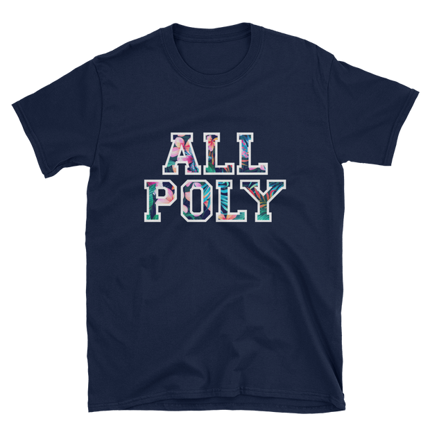 ALL POLY Floral ~ Collegiate *ADULT SHORT SLEEVE*