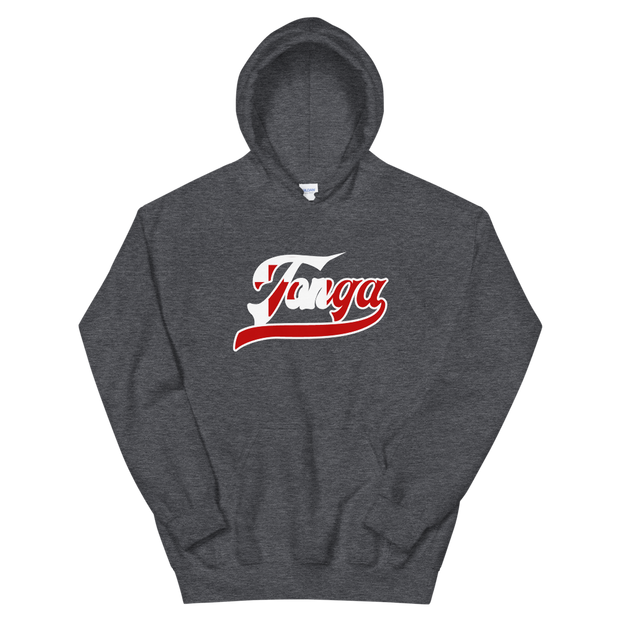 Tonga 676 - Flag with White Border (front/back) *ADULT HOODIE*