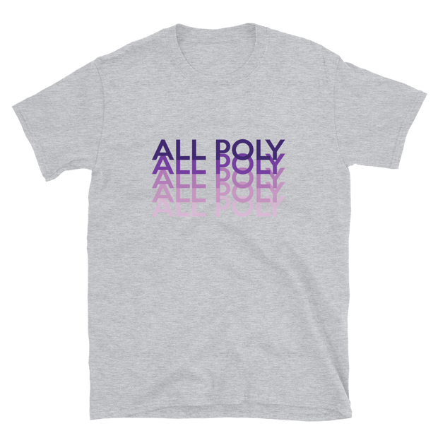 Purple All Poly Repeat *ADULT SHORT SLEEVE*