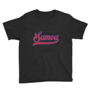 Samoa Script ~ Red with Blue Border *KIDS SHORT SLEEVE*