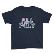 ALL POLY Floral ~ Collegiate *KIDS SHORT SLEEVE*