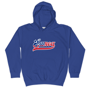 Samoa 685 - Flag with Black Border (front/back) *KIDS HOODIE*