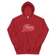 Tonga Script ~ Red with White Border *ADULT HOODIE*