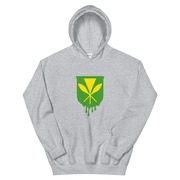 Kanaka Maoli Crest - Green *ADULT HOODIE*