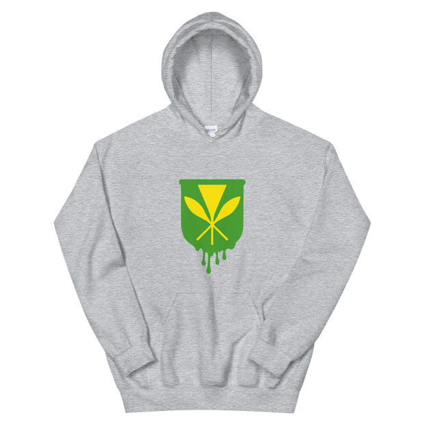 Kanaka Maoli Crest - Green *ADULT HOODIE*