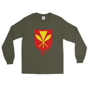 Kanaka Maoli Crest - Red *ADULT LONG SLEEVE*