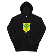 Kanaka Maoli Crest - Yellow *ADULT HOODIE*