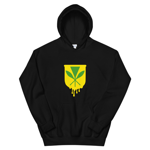 Kanaka Maoli Crest - Yellow *ADULT HOODIE*