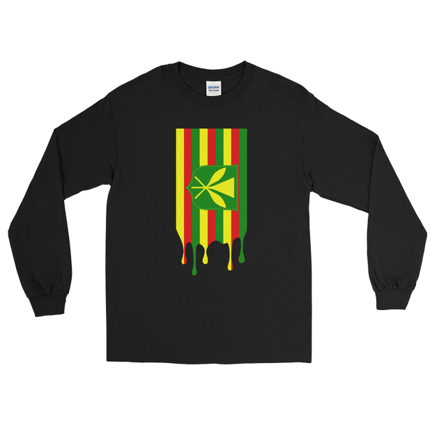 Drip Kanaka Maoli - Flag Vertical *ADULT LONG SLEEVE*